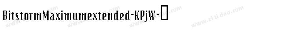 BitstormMaximumextended-KPjW字体转换