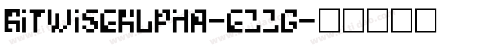BitwiseAlpha-e11g字体转换