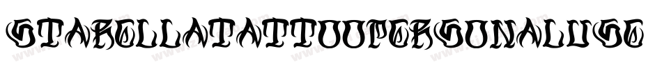 StarellaTattooPersonalUse-ALLgx字体转换 StarellaTattooPersonalUse-ALLgx字体转换
