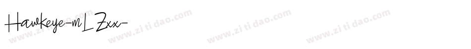 Hawkeye-mLZxx字体转换