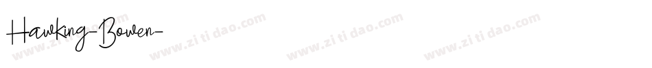 Hawking-Bowen字体转换