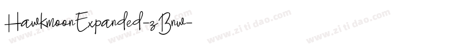 HawkmoonExpanded-zBnw字体转换