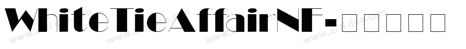 WhiteTieAffairNF字体转换