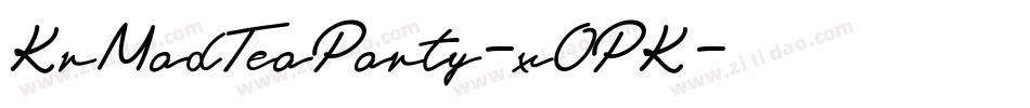 KrMadTeaParty-xOPK字体转换