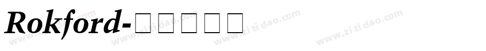 Rokford字体转换