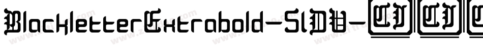 BlackletterExtrabold-51DV字体转换