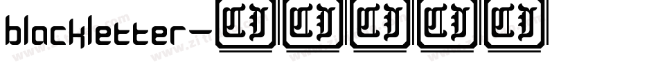 blackletter字体转换