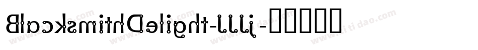 BlacksmithDelight-JJJj字体转换