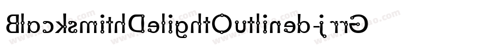 BlacksmithDelightOutlined-jrrG字体转换