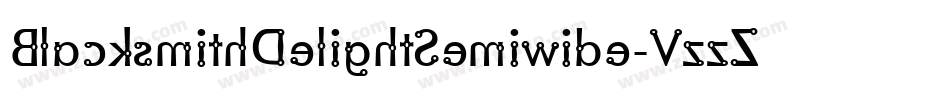BlacksmithDelightSemiwide-VzzZ字体转换