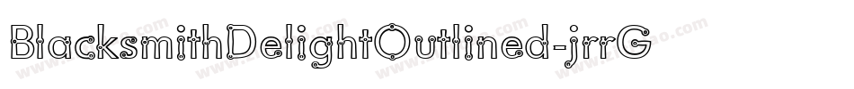 BlacksmithDelightOutlined-jrrG字体转换