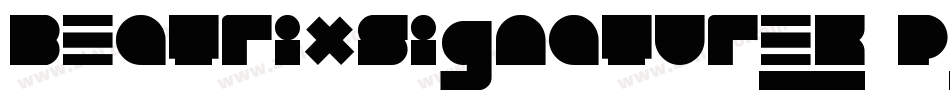 Beatrixsignature-K6PX字体转换