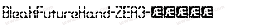 BleakFutureHand-ZEA3字体转换