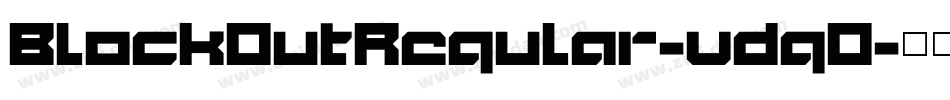 BlockOutRegular-vdgO字体转换