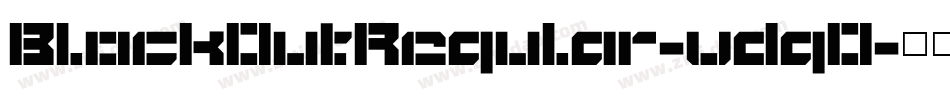 BlockOutRegular-vdgO字体转换