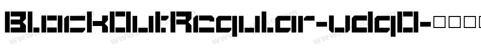 BlockOutRegular-vdgO字体转换