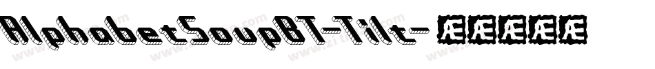 AlphabetSoupBT-Tilt字体转换