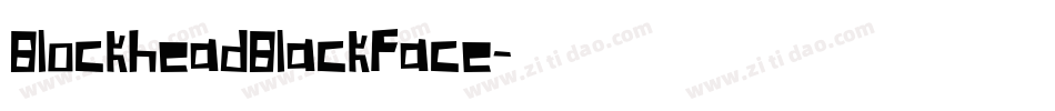 BlockheadBlackFace字体转换