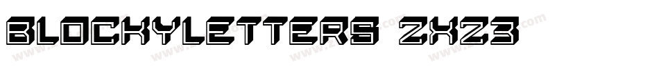 BlockyLetters-zxz3字体转换