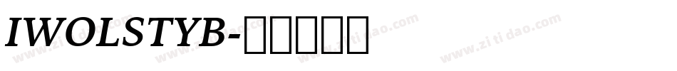 IWOLSTYB字体转换