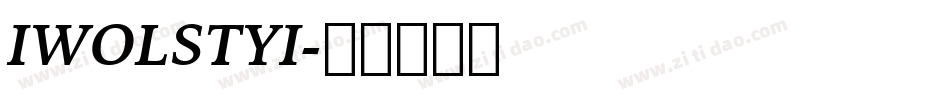 IWOLSTYI字体转换