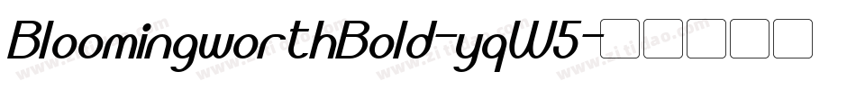 BloomingworthBold-yqW5字体转换