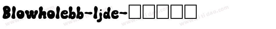 Blowholebb-ljde字体转换