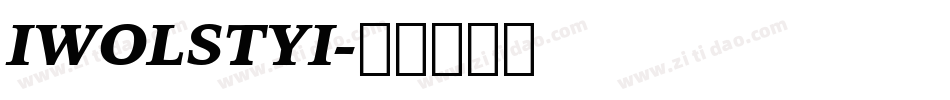 IWOLSTYI字体转换