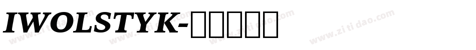 IWOLSTYK字体转换