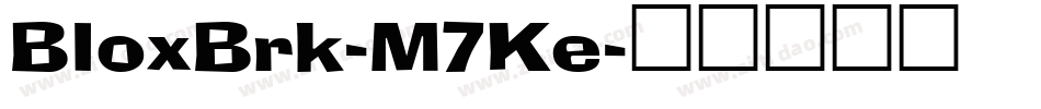 BloxBrk-M7Ke字体转换