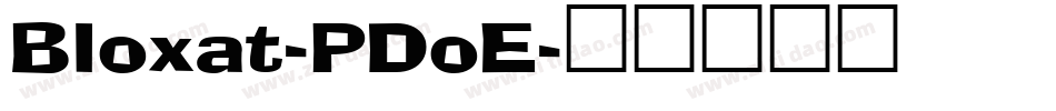 Bloxat-PDoE字体转换