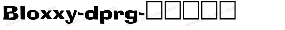 Bloxxy-dprg字体转换