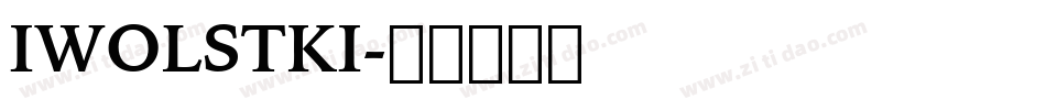 IWOLSTKI字体转换