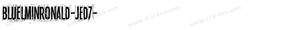 Bluelminronald-JEd7字体转换