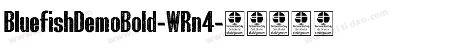BluefishDemoBold-WRn4字体转换