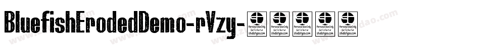 BluefishErodedDemo-rVzy字体转换