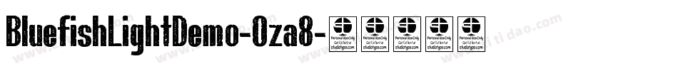 BluefishLightDemo-Oza8字体转换