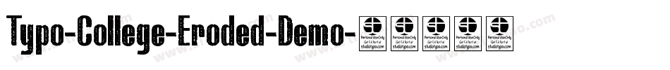 Typo-College-Eroded-Demo字体转换