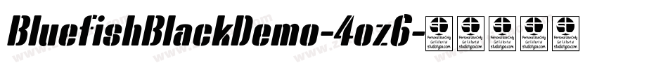BluefishBlackDemo-4oz6字体转换