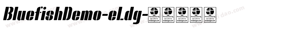 BluefishDemo-eLdg字体转换