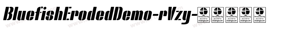 BluefishErodedDemo-rVzy字体转换