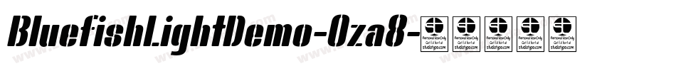 BluefishLightDemo-Oza8字体转换