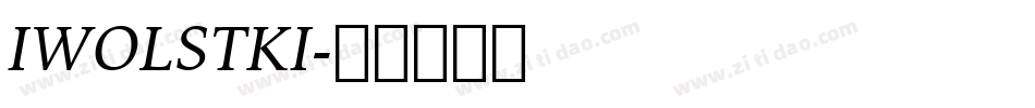 IWOLSTKI字体转换