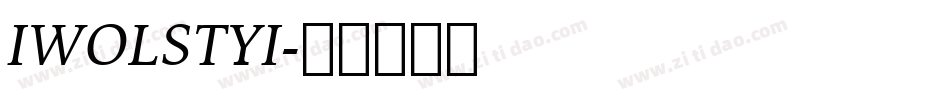 IWOLSTYI字体转换