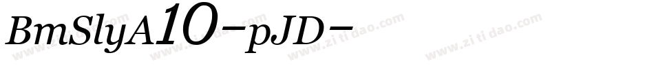 BmSlyA10-pJD字体转换