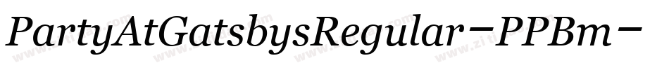 PartyAtGatsbysRegular-PPBm字体转换