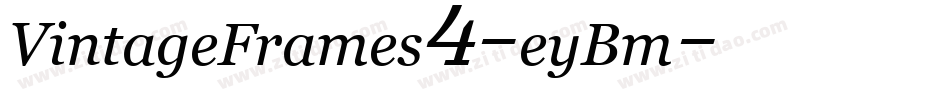 VintageFrames4-eyBm字体转换