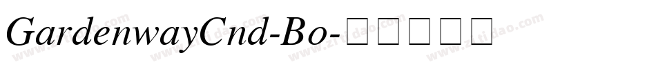 GardenwayCnd-Bo字体转换