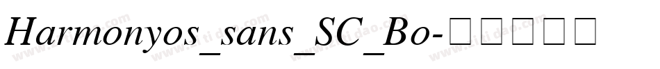 Harmonyos_sans_SC_Bo字体转换