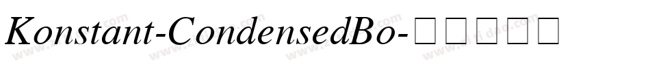 Konstant-CondensedBo字体转换